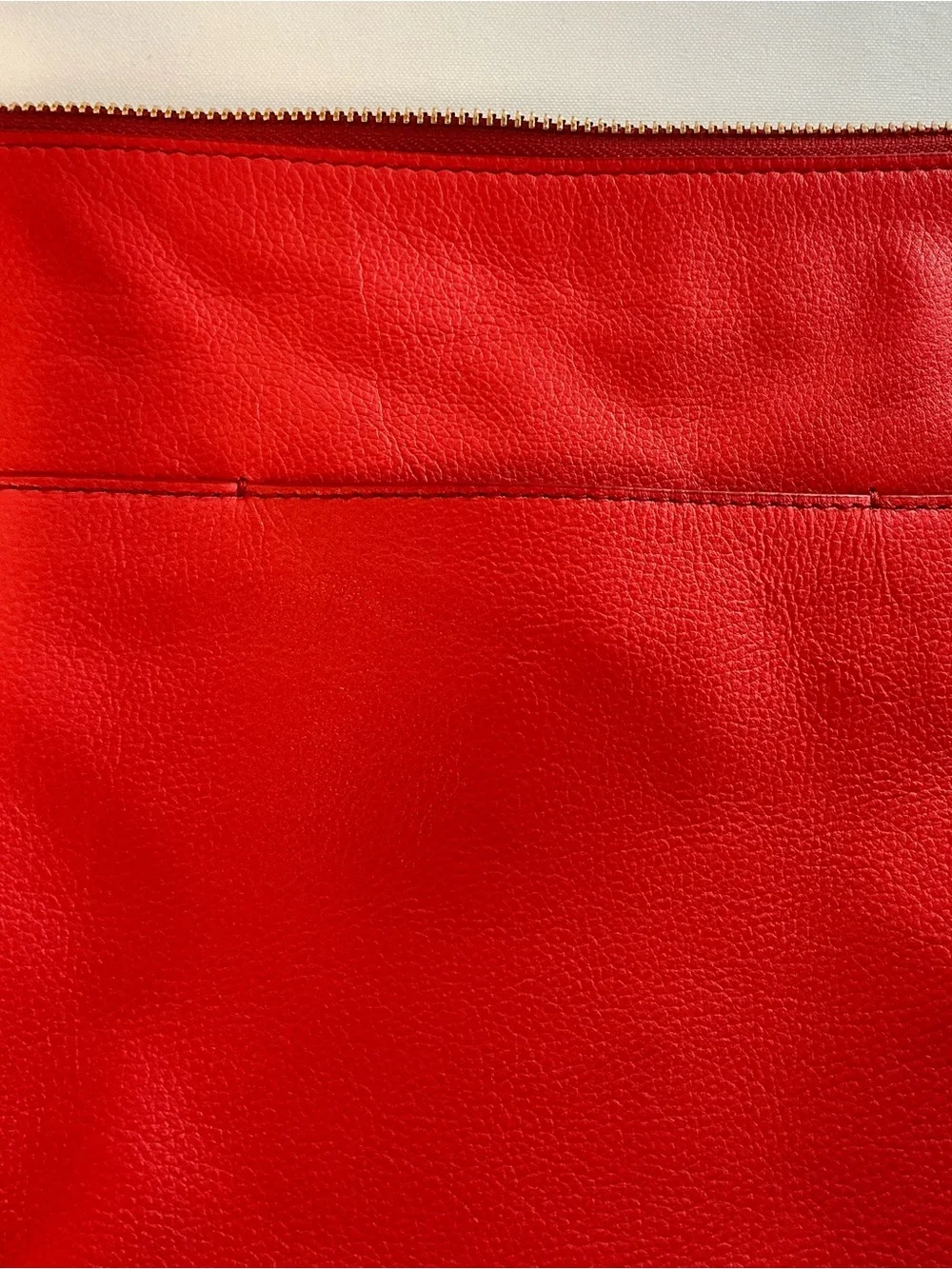 Fossil Red Leather Shoulder Crossbody Purse Bag with Adjustable Strap